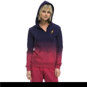 Aviator Nation faded bolt hoodie